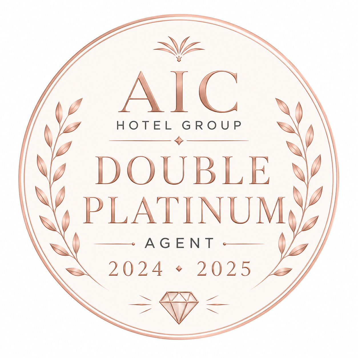 AIC Hotel Group Double Platinum Agent 2024-2025